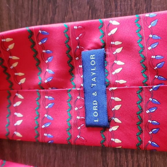 2 Christmas ties one lord and Taylor the other by American Greetings - Picture 2 of 5